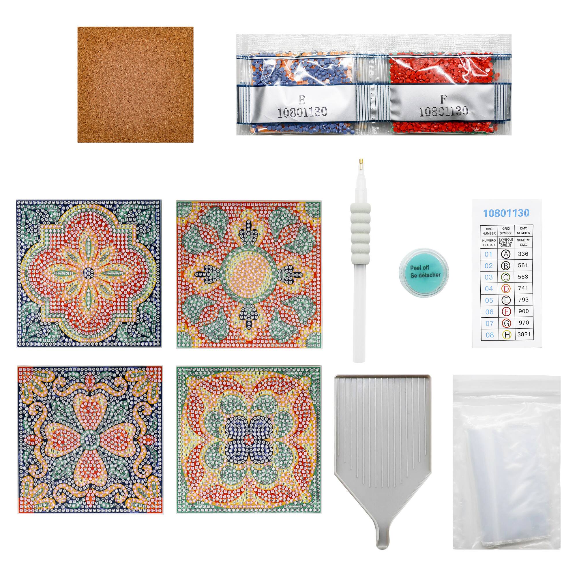 Italian Tile Diamond Art Coaster Kit by Make Market®